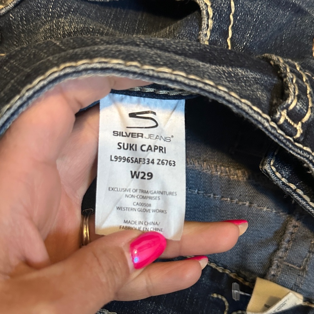 Silver Jeans Women's Dark Blue Boot Cut Jeans - Picture 3 of 4